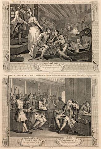 Plates 9 & 10 from Industry and Idleness
