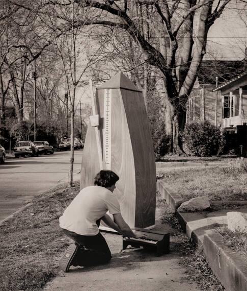 Untitled (Julian Koster with metronome and miniature pinao), Grady Street, Athens