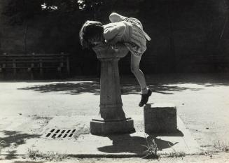 untitled (girl drinking from fountain)