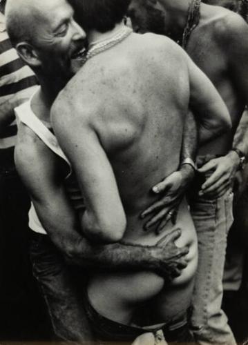 untitled (naked men party, with one man's butt revealed)