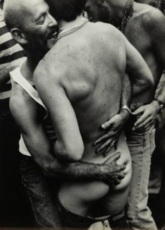 untitled (naked men party, with one man's butt revealed)