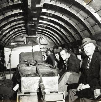 Passengers on Cargo Plane from 7 Islands, Labrador