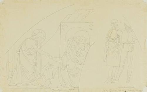 Small-medium sized cartoon after Italian Renaissance paintings