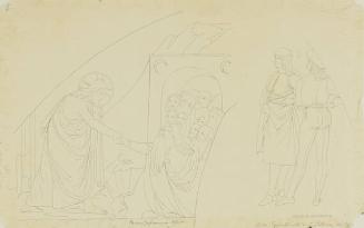 Small-medium sized cartoon after Italian Renaissance paintings