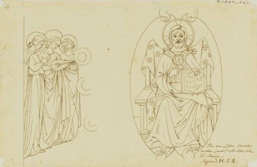 Small-medium sized cartoon after Italian Renaissance paintings