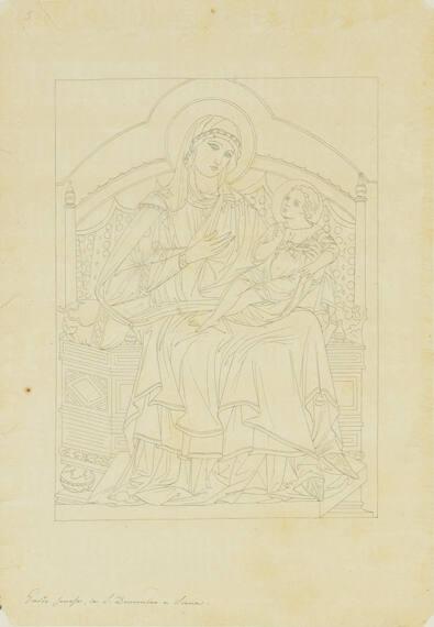 Small-medium sized cartoon after Italian Renaissance paintings