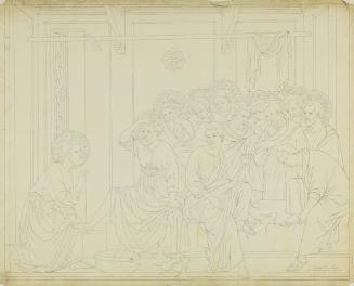 Small-medium sized cartoon after Italian Renaissance paintings
