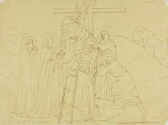 Large sized cartoon after Italian Renaissance paintings