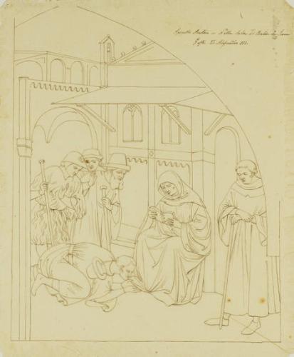 Large sized cartoon after Italian Renaissance paintings