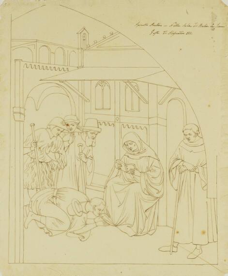 Large sized cartoon after Italian Renaissance paintings