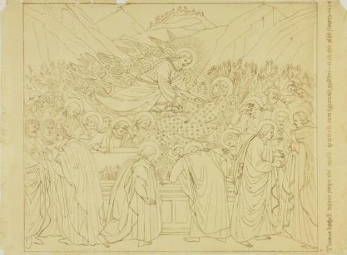 Large sized cartoon after Italian Renaissance paintings