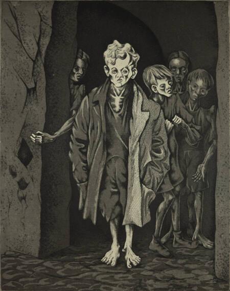 After We Had Cleared The Krauts Out Of San Vittore, Half-Starved Children, Who Had Been Hiding For Weeks In Cellars, Appeared In The Doorways, Begging For Food.
