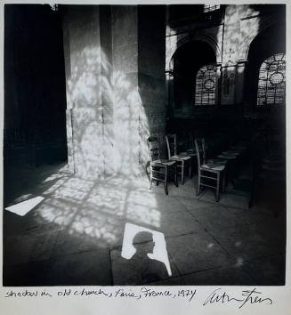 Shadow in Old Church, Paris France
