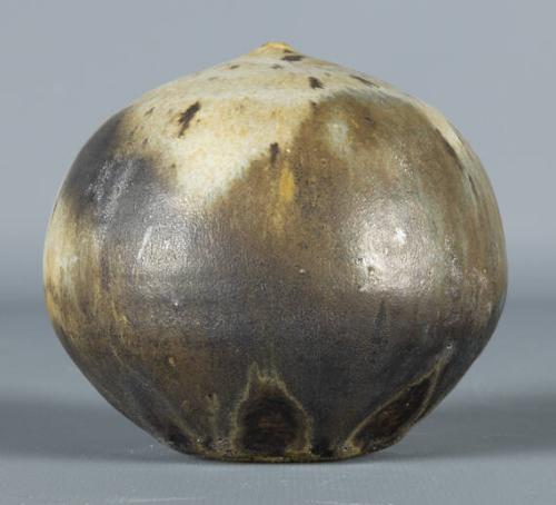 Vase (Spotted Brown And Beige-Closed Form)