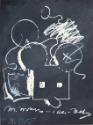 M. Mouse (with) 1 Ear (equals) Tea Bag Blackboard Version (1965) (from The New York Collection for Stockholm portfolio)