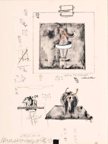 Sketch for Monogram, 1959 (from the New York Collection for Stockholm portfolio)