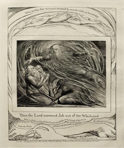 Who Is This That Darkenth Counsel By Words ... (Plate 13 From "The Book Of Job")