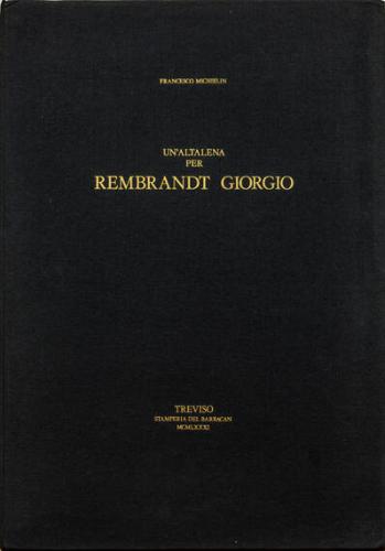 Cover for Un'Altalena per Rembrandt Giorgio
