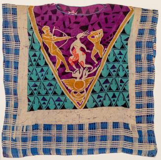 Dress with three figures in triangular area