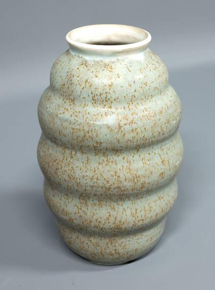 Vase (Blue Bulbous Form)