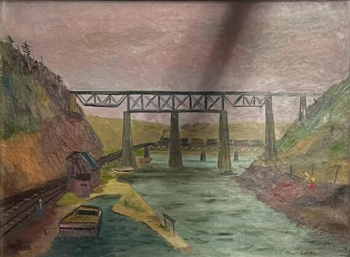 Railroad Bridge At Roundout