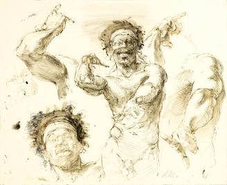 Jimi Hendrix and Studies for 'John the Raptist'