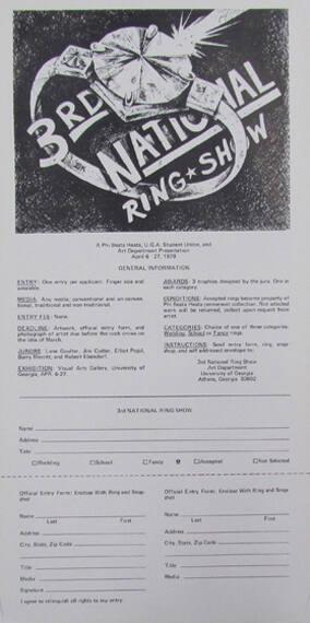 Call for entries 3rd National Ring Show