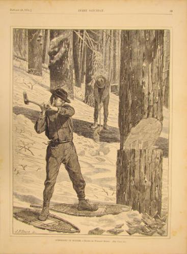 Lumbering in Winter