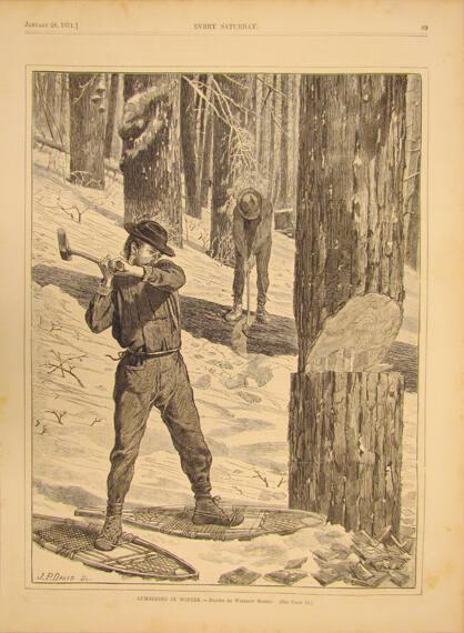 Lumbering in Winter