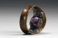 6th Century Papal Ring Found After Flood of Arno River in Florence (1967) -- Turned Inside Out to Dry