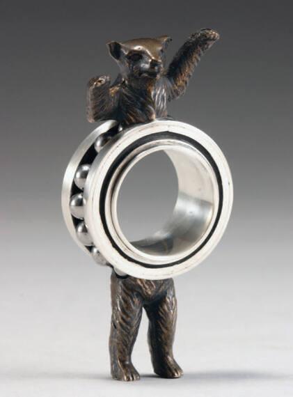 Bear Bottom, Bear Top, Ball Bearing Ring Toy