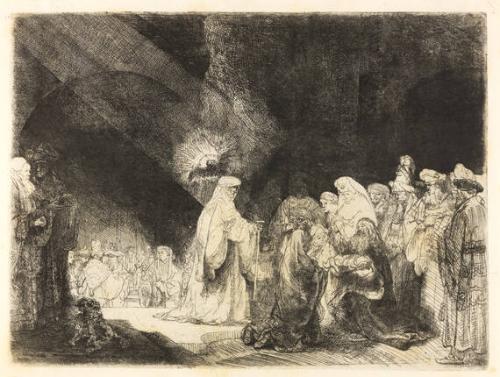 The Presentation In The Temple; Oblong Print