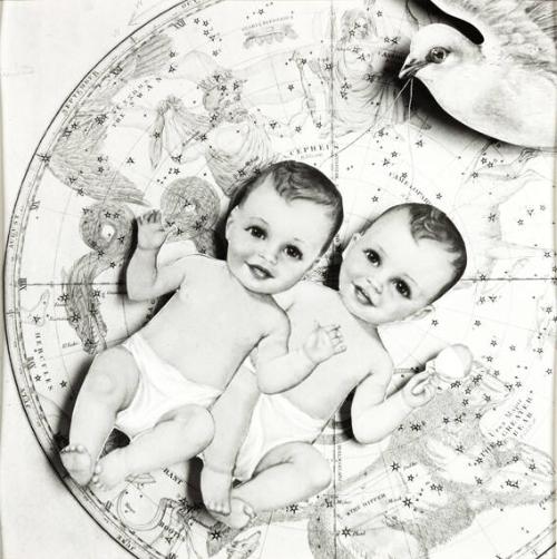 Gemini Collage, NY Astrology Page, Mademoiselle Magazine 
