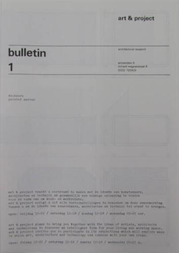 Art & Project Bulletin 1