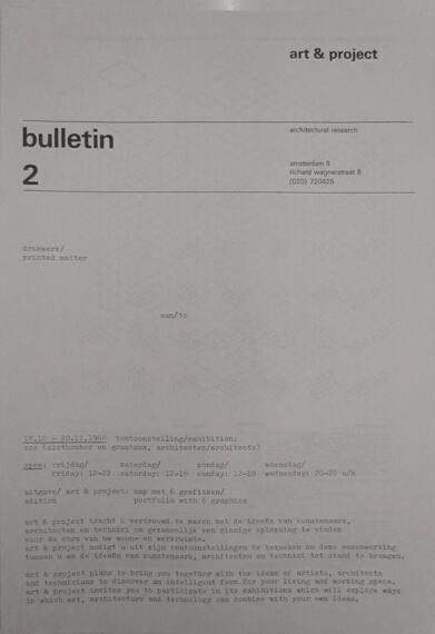 Art & Project Bulletin 2