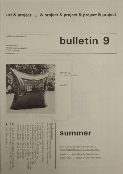 Art & Project Bulletin 9