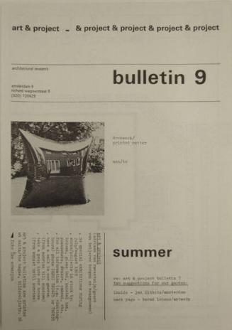 Art & Project Bulletin 9
