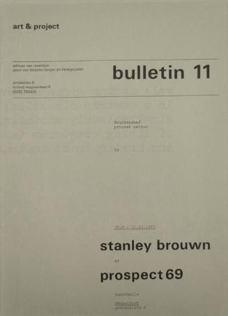 Art & Project Bulletin 11