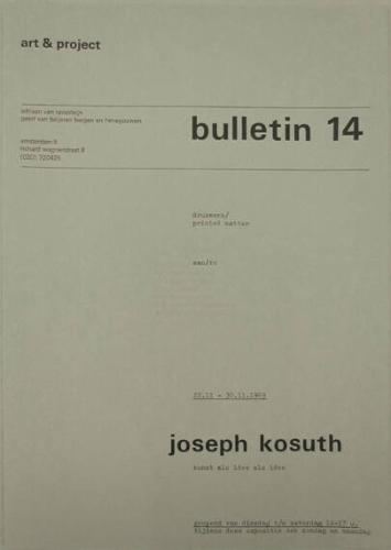 Art & Project Bulletin 14