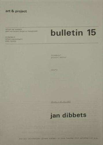 Art & Project Bulletin 15
