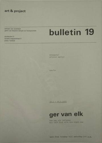 Art & Project Bulletin 19