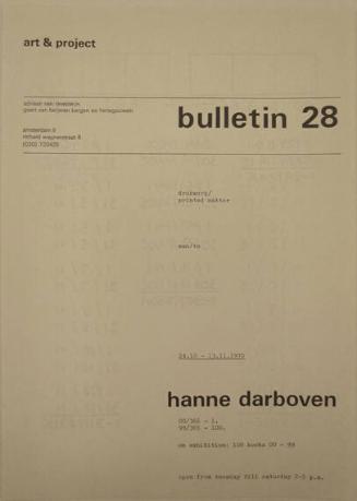 Art & Project Bulletin 28