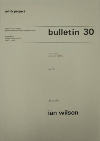 Art & Project Bulletin 30