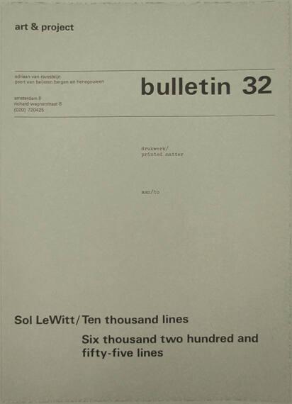 Art & Project Bulletin 32