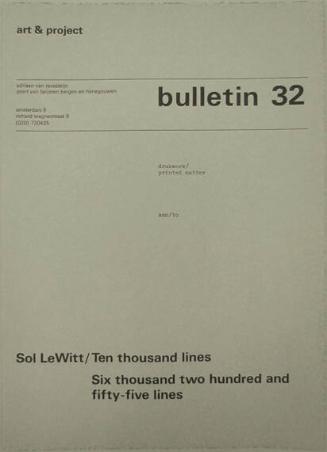 Art & Project Bulletin 32