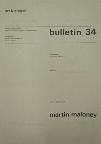Art & Project Bulletin 34