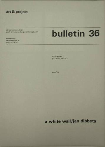 Art & Project Bulletin 36