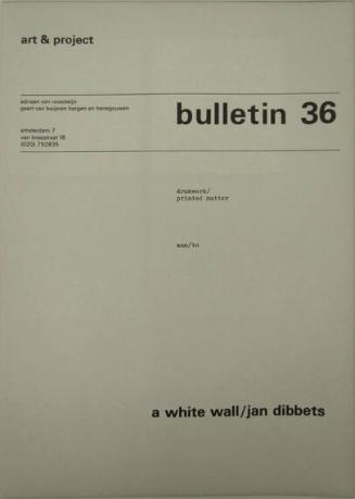 Art & Project Bulletin 36