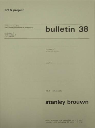 Art & Project Bulletin 38