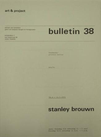 Art & Project Bulletin 38